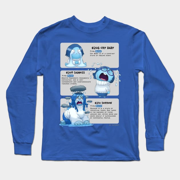 Sadness Evolutions Long Sleeve T-Shirt by disneyevolutions